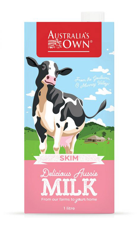 Sữa tươi tiệt trùng tách béo Australia's Own Skim Milk 1L