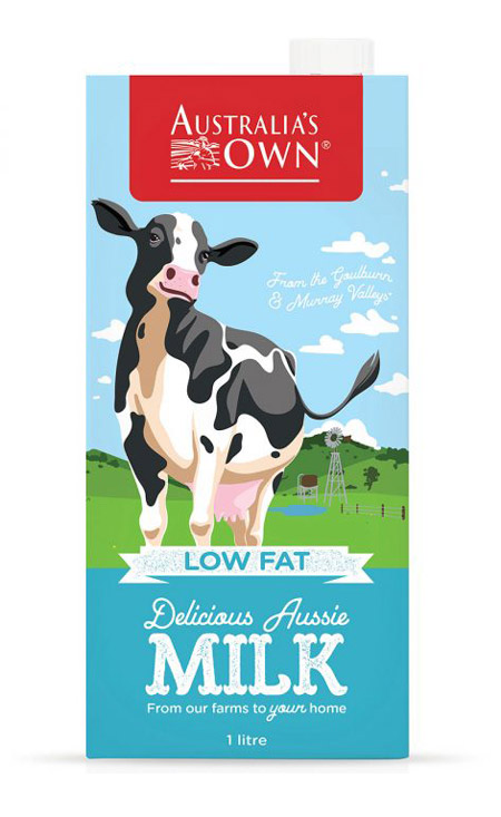 Sữa tươi tiệt trùng ít béo Australia's Own Low Fat Milk 1L